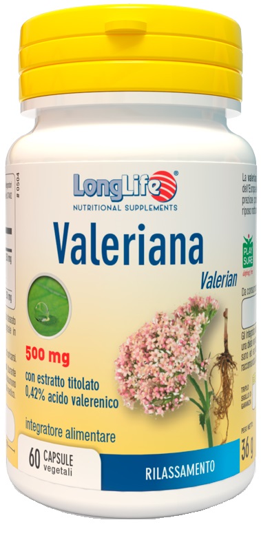 LONGLIFE VALERIANA 60 CAPSULE 500 MG - famajoy.it