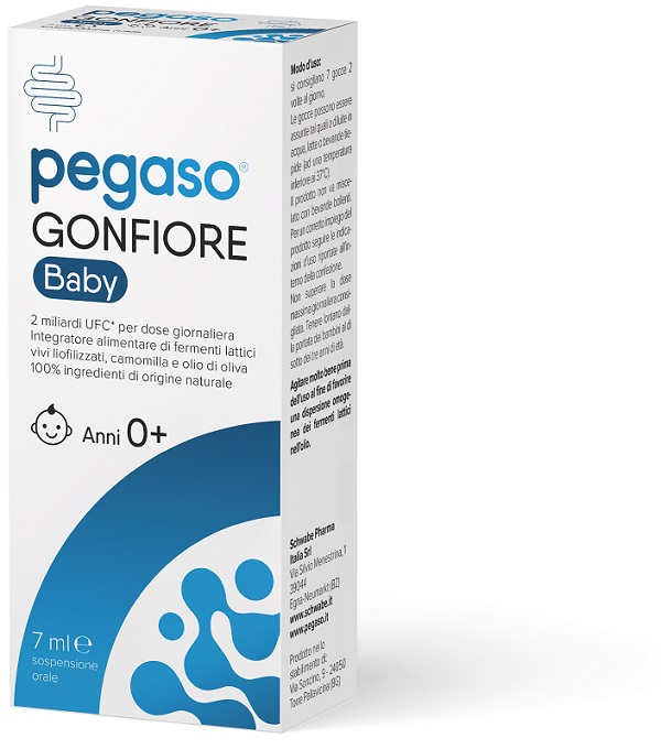 PEGASO GONFIORE BABY 1 FLACONCINO 7 ML SENZA ZUCCHERO SENZA GLUTINE NATURALMENTE PRIVO DI LATTOSIO - famajoy.it