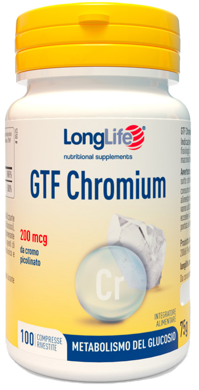 LONGLIFE GTF CHROMIUM 100 COMPRESSE - famajoy.it