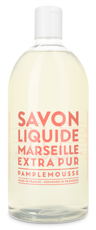 COMPAGNIE DE PROVENCE EXTRA PUR SAVON LIQUIDE RECHARGE 1 LITRO PAMPLEMOUSSE ROSE - famajoy.it