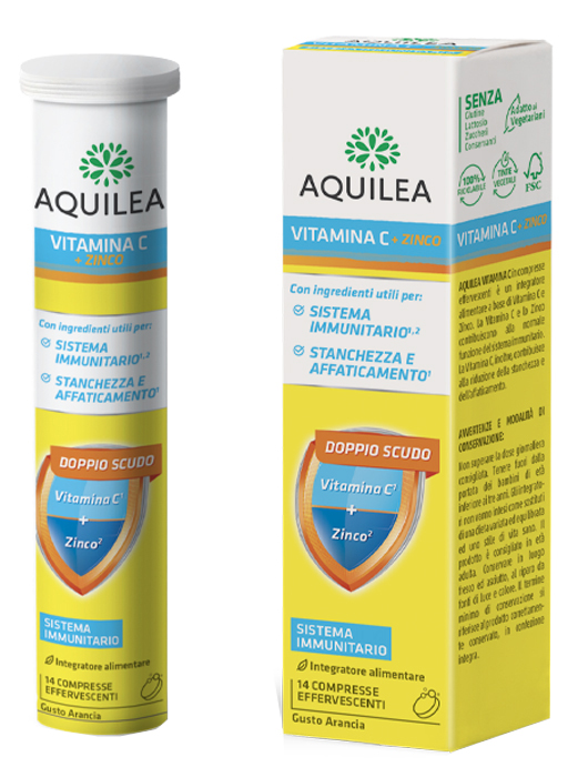 AQUILEA VITAMINA C 14 COMPRESSE EFFERVESCENTI - famajoy.it