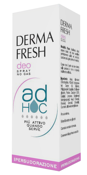 DERMAFRESH DEO SPRAY NO GAS AD HOC IPERSUDORAZIONE DEODORANTE 100 ML - famajoy.it