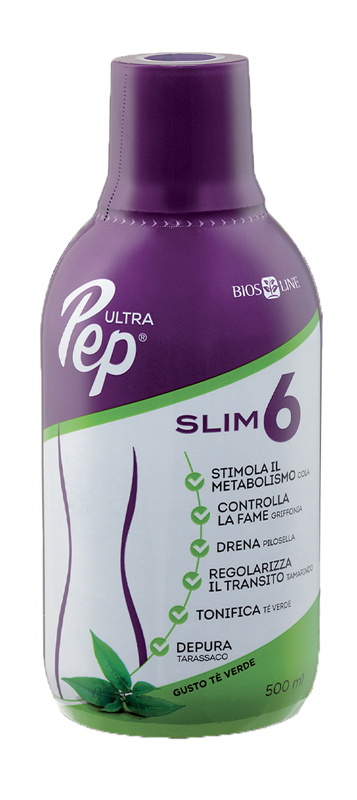 ULTRA PEP SLIM 6 TE' VERDE 500 ML CON EDULCORANTE - famajoy.it