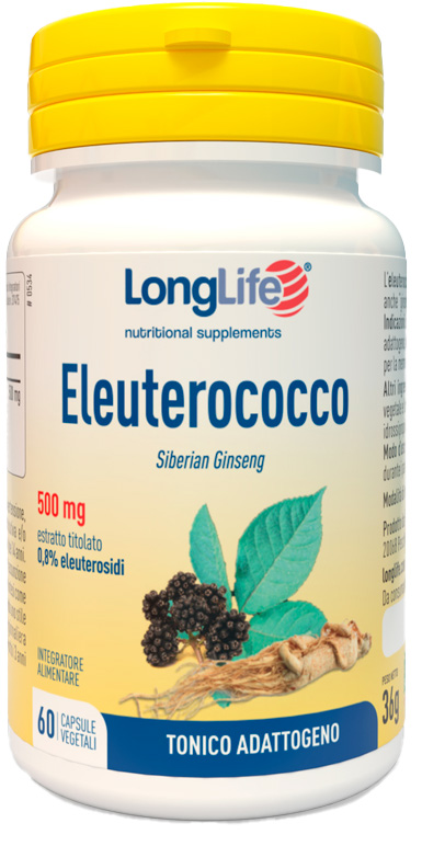 LONGLIFE ELEUTEROCOCCO 0,8% 60 CAPSULE 500MG - famajoy.it