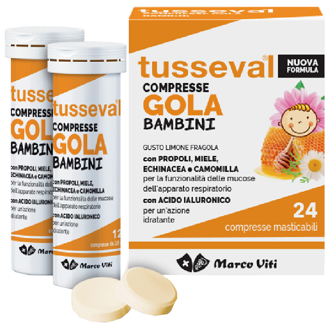TUSSEVAL GOLA BAMBINI 24 COMPRESSE - famajoy.it