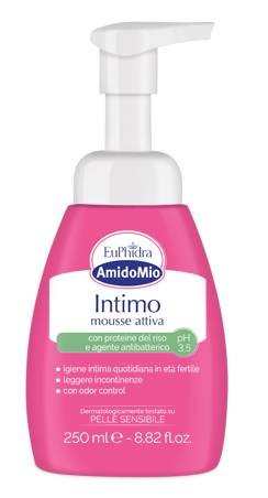 EUPHIDRA AMIDOMIO INTIMO MOUSSE ATTIVA PH 3,5 250 ML - famajoy.it