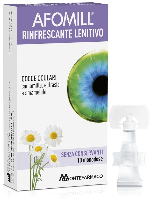 AFOMILL RINFRESCANTE SENZA CONSERVANTI 10 FIALE DA 0,5 ML - famajoy.it