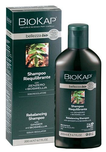 BIOKAP BELLEZZA BIO SHAMPOO RIEQUILIBRANTE COSMOS ECOCERT 200 ML - famajoy.it
