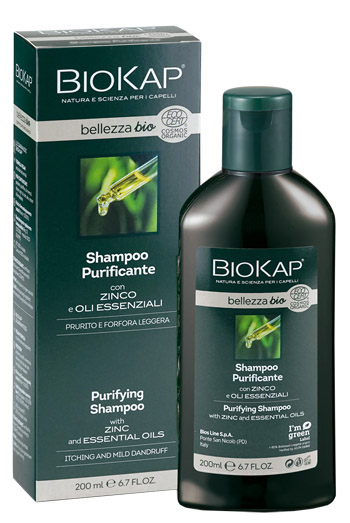 BIOKAP BELLEZZA BIO SHAMPOO PURIFICANTE COSMOS ECOCERT 200 ML - famajoy.it