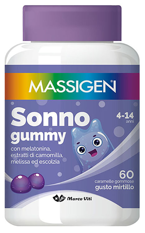 MASSIGEN SONNO GUMMY 60 CARAMELLE - famajoy.it