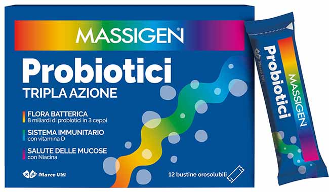 MASSIGEN PROBIOTICI 12 STICKPACK DA 1 G PREZZO PIENO - famajoy.it