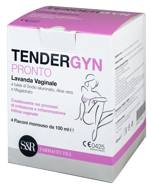 TENDERGYN PRONTO LAVANDA VAGINALE A BASE DI SODIO IALURONATO ALOE VERA E MAGARLDRATO 4X100 ML - famajoy.it