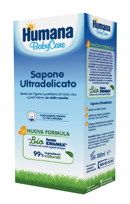 HUMANA BABY CARE SAPONE LIQUIDO 300 ML - famajoy.it