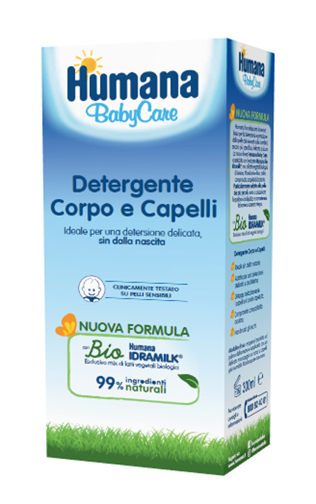 HUMANA BABY CARE DETERGENTE CORPO&CAPELLI 300 ML - famajoy.it