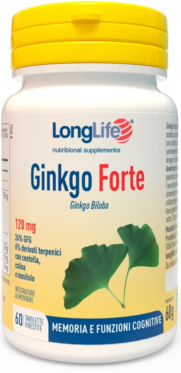 LONGLIFE GINKGO FORTE 60 TAVOLETTE - famajoy.it