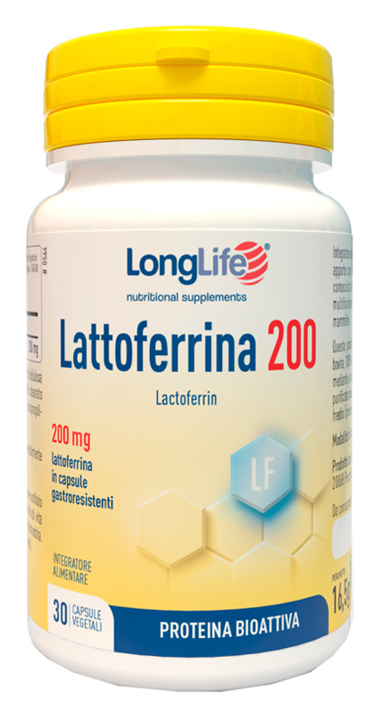 LONGLIFE LATTOFERRINA200 30 CAPSULE VEGETALI DA 550 MG - famajoy.it