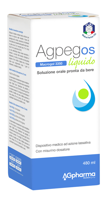 AGPEG OS MACROGOL 3350 LIQUIDO 480 ML - famajoy.it