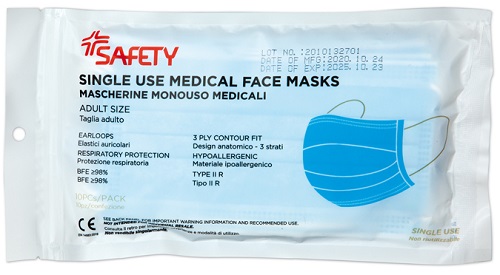 MASCHERINA CHIRURGICA 10 PEZZI - famajoy.it