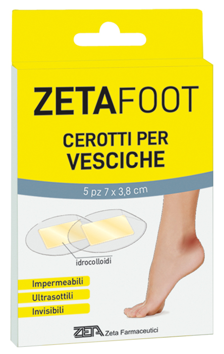 ZETAFOOT CEROTTO IDROCOLLOIDALE VESCICHE 5 PEZZI - famajoy.it