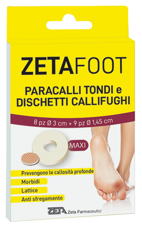 ZETAFOOT PARACALLO TONDO 8 PEZZI + DISCHETTO CALLIFUGO 9 PEZZI - famajoy.it