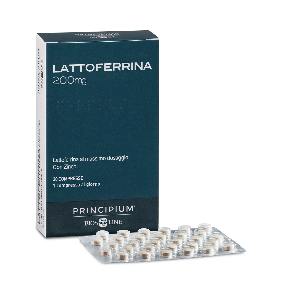 PRINCIPIUM LATTOFERRINA 200 MG 30 COMPRESSE - famajoy.it