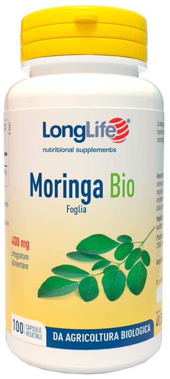 LONGLIFE MORINGA BIO 100 CAPSULE VEGETALI - famajoy.it