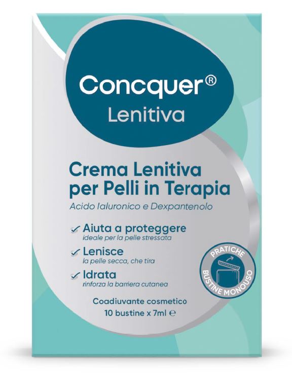 CONCQUER CREMA LENITIVA 10 BUSTINE DA 7 ML - famajoy.it