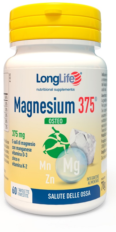 LONGLIFE MAGNESIUM 375 OSTEO 60 TAVOLETTE - famajoy.it
