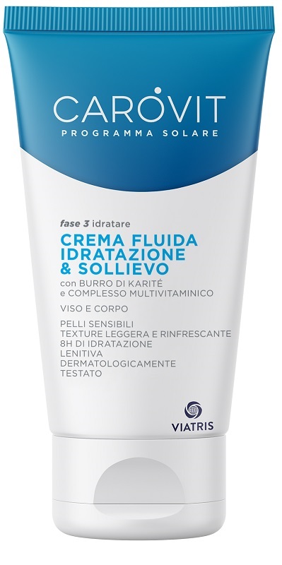 CAROVIT PROGRAMMA SOLARE CREMA FLUIDA IDRATAZIONE & SOLLIEVO 150 ML - famajoy.it