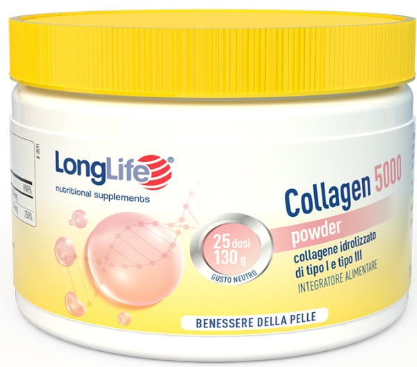 LONGLIFE COLLAGEN 5000 POWDER 130 G - famajoy.it