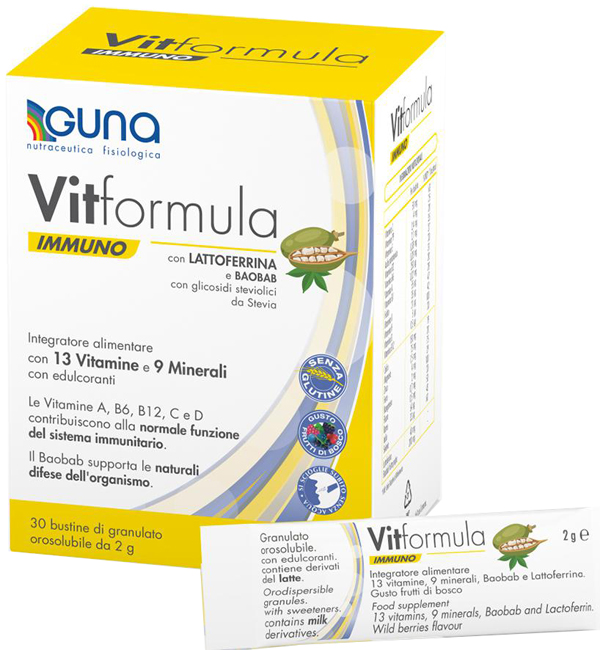 VITFORMULA IMMUNO 30 STICK DA 2 G - famajoy.it