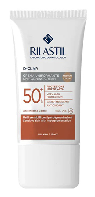 RILASTIL SUN SYSTEM D-CLAR MEDIUM SPF50+ 40 ML - famajoy.it
