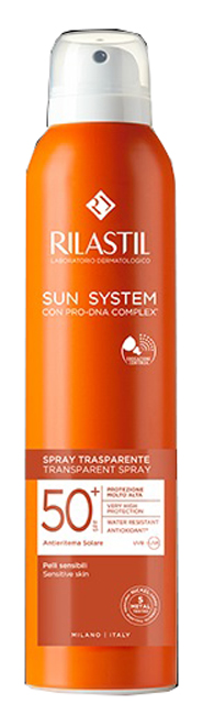 RILASTIL SUN SYSTEM TRASPARENT SPRAY SPF50+ 200 ML - famajoy.it
