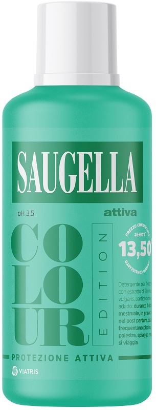 SAUGELLA ATTIVA COLOUR EDITION DETERGENTE IGIENE INTIMA 500 ML - famajoy.it