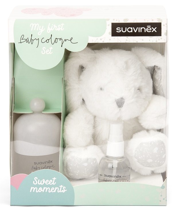 SUAVINEX BABY COLOGNE SET COLONIA 100 ML + COLONIA 50 ML + PELUCHE - famajoy.it