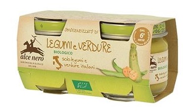 OMOGENEIZZATO LEGUMI E VERDURE BABY FOOD BIO 2 X 80 G - famajoy.it