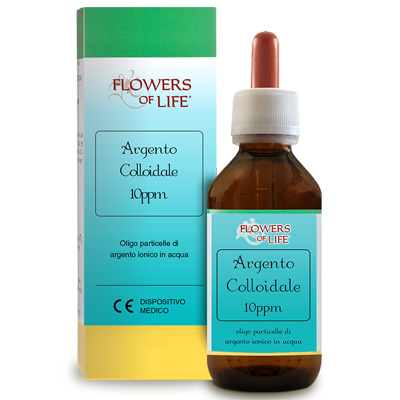 ARGENTO COLLOIDALE 10PPM 100 ML FLOWERS OF LIFE - famajoy.it
