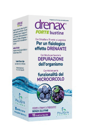 DRENAX FORTE MIRTILLO E UVA 15 BUSTINE - famajoy.it