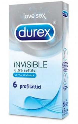 DUREX INVISIBLE PROFILATTICO 6 PEZZI - famajoy.it