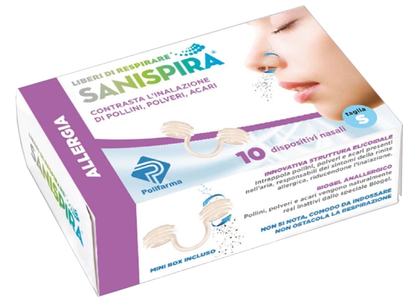 SANISPIRA ALLERGIA DISPOSITIVO NASALE 10 PEZZI TAGLIA S - famajoy.it