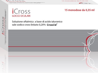 ICROSS SOLUZIONE OFTALMICA ACIDO IALURONICO CROSS-LINKATO 0,2% 15 MONODOSI DA 0,35 ML - famajoy.it