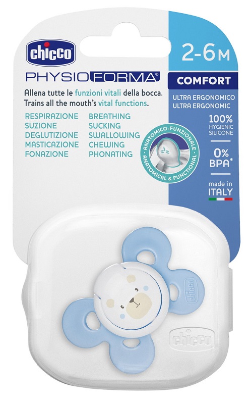 CHICCO SUCCHIETTO COMFORT BOY IN SILICONE 0-6 MESI 1 PEZZO - famajoy.it