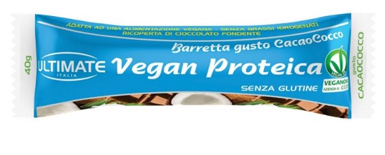 BARRETTA VEGAN PROTEIC CACAO/COCCO 40 G - famajoy.it