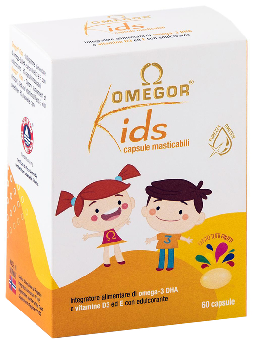 OMEGOR KIDS 60 CAPSULE MASTICABILI - famajoy.it