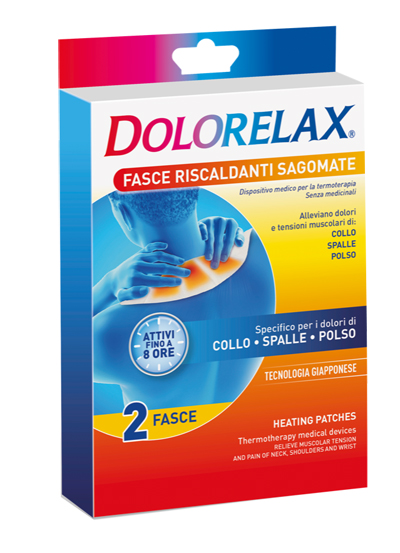 FASCIA RISCALDANTE SAGOMATA DOLORELAX 2 PEZZI - famajoy.it