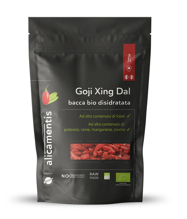 GOJI XING DAL ALICAMENTIS BIO 25 G LYCIUM BARBARUM PRODIGI DELLA TERRA - famajoy.it