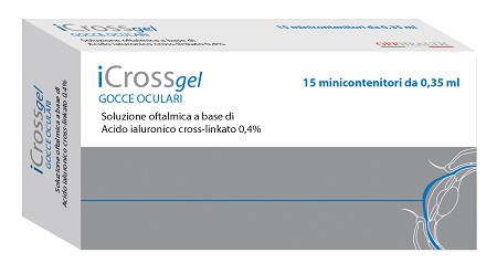 ICROSS GEL GOCCE OCULARI ACIDO IALURONICO CROSS-LINKATO 0,4% 15 MONODOSE DA 0,35 ML - famajoy.it