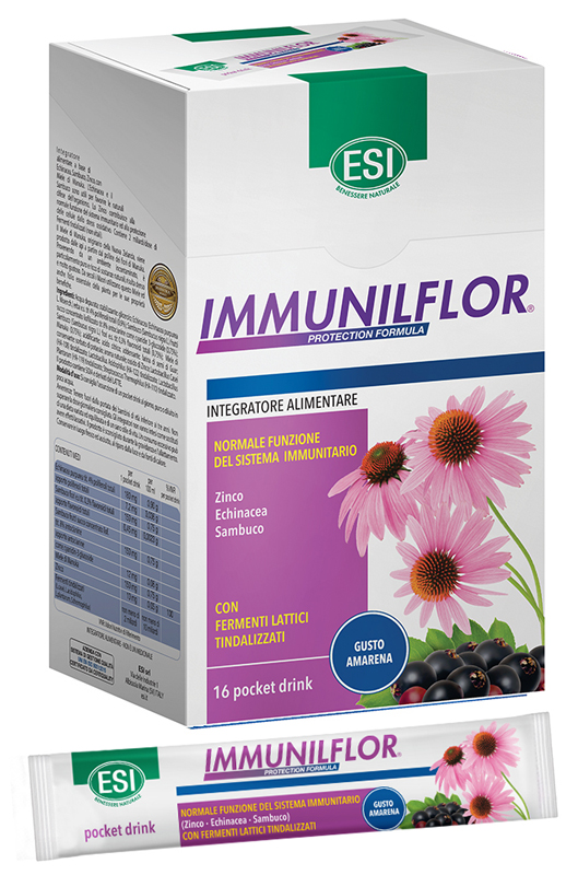 ESI IMMUNILFLOR 16 POCKET DRINK X 20 ML - famajoy.it