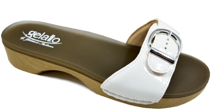 ZOCCOLO SOLE MIO WHITE CON PLANTARE IN GEL 35-36 - famajoy.it