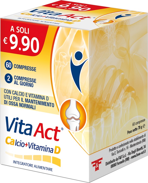 CALCIO + VITAMINA D ACT 60 COMPRESSE - famajoy.it